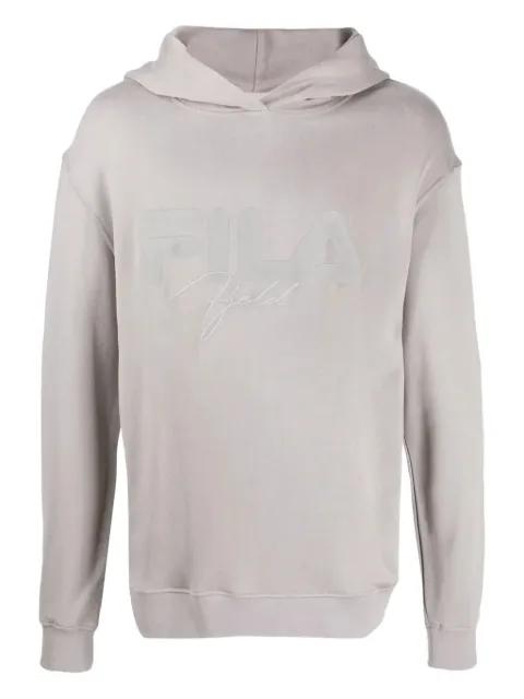 logo-embroidered hoodie by FILA