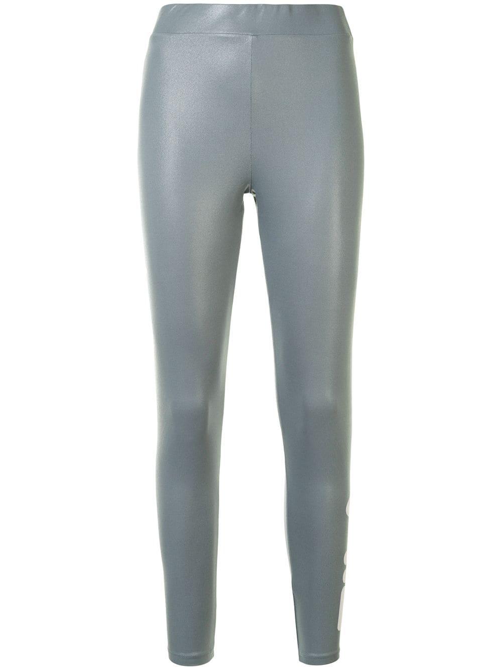 logo-print high-shine leggings by FILA