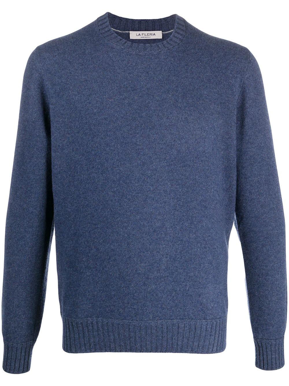 crew neck cashmere jumper by FILERIA