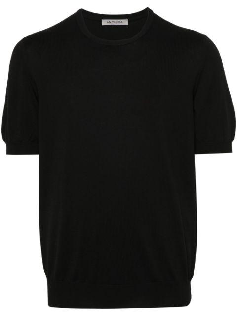 fine-knit short-sleeved jumper by FILERIA
