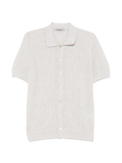 open-knit short-sleeve shirt by FILERIA