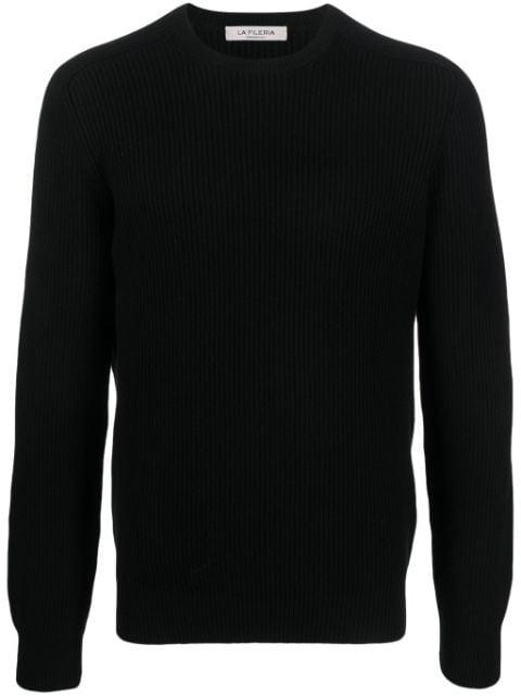 ribbed-knit crew-neck jumper by FILERIA