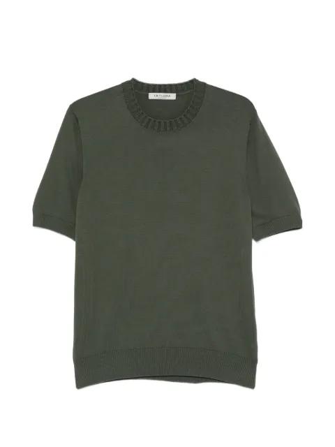ribbed-trim short-sleeve T-shirt by FILERIA