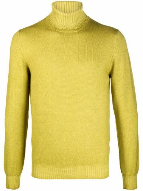 roll neck knitted jumper by FILERIA