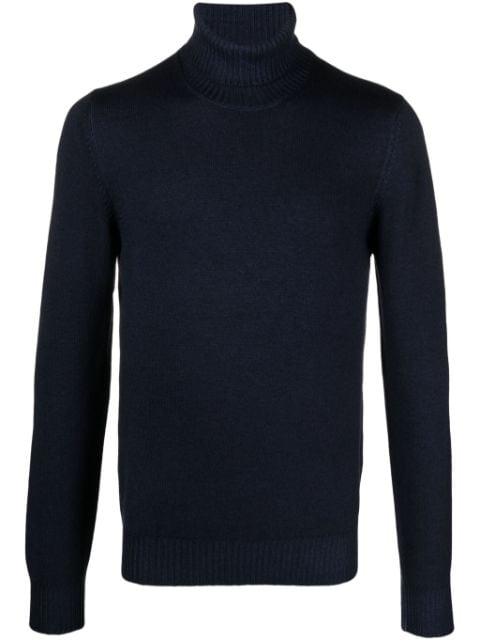 roll neck virgin wool jumper by FILERIA