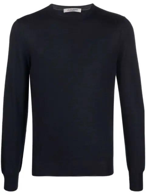 round-neck virgin-wool sweater by FILERIA