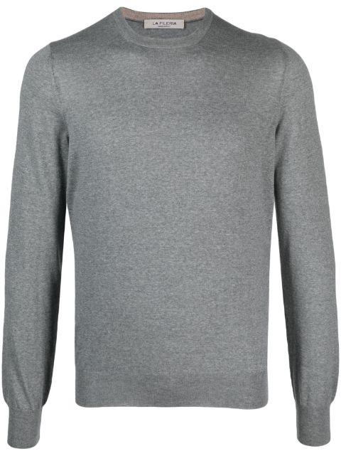 round-neck virgin-wool sweater by FILERIA