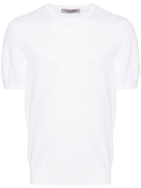 short-sleeve knitted jumper by FILERIA