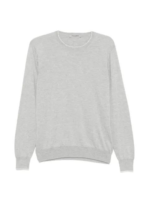 trimmed knitted sweater by FILERIA