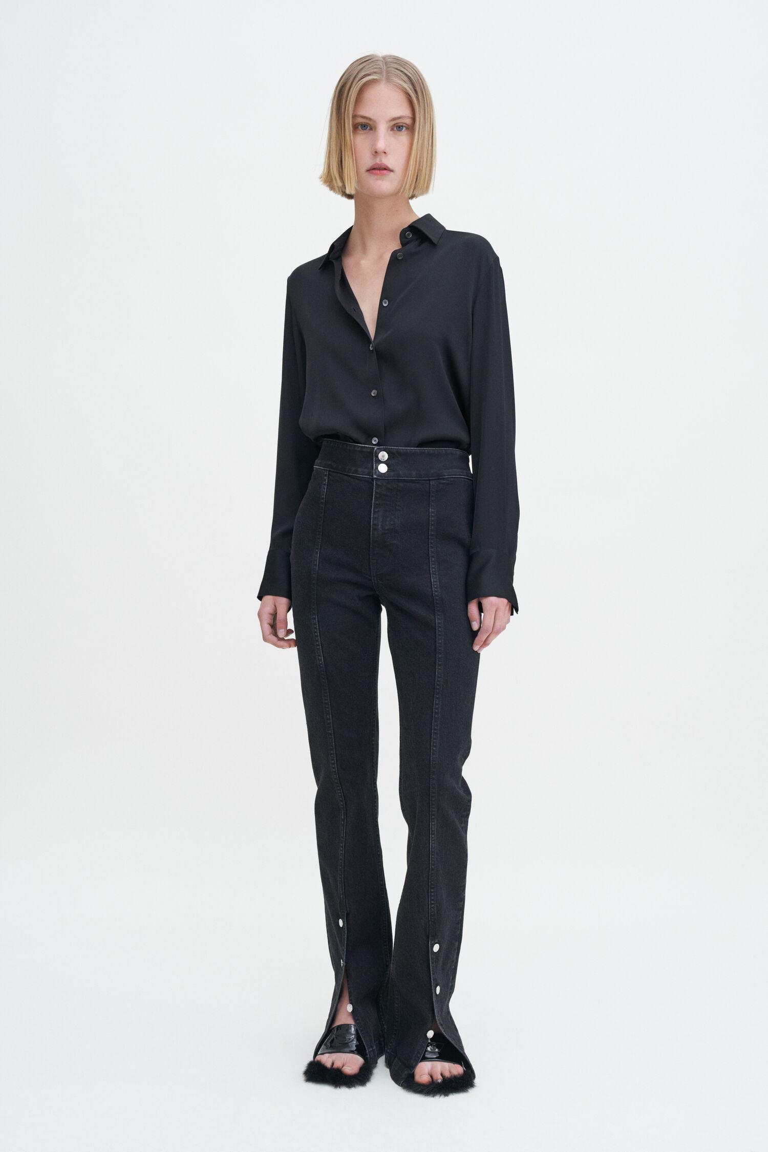 90s Stretch Button Front Jeans by FILIPPA K
