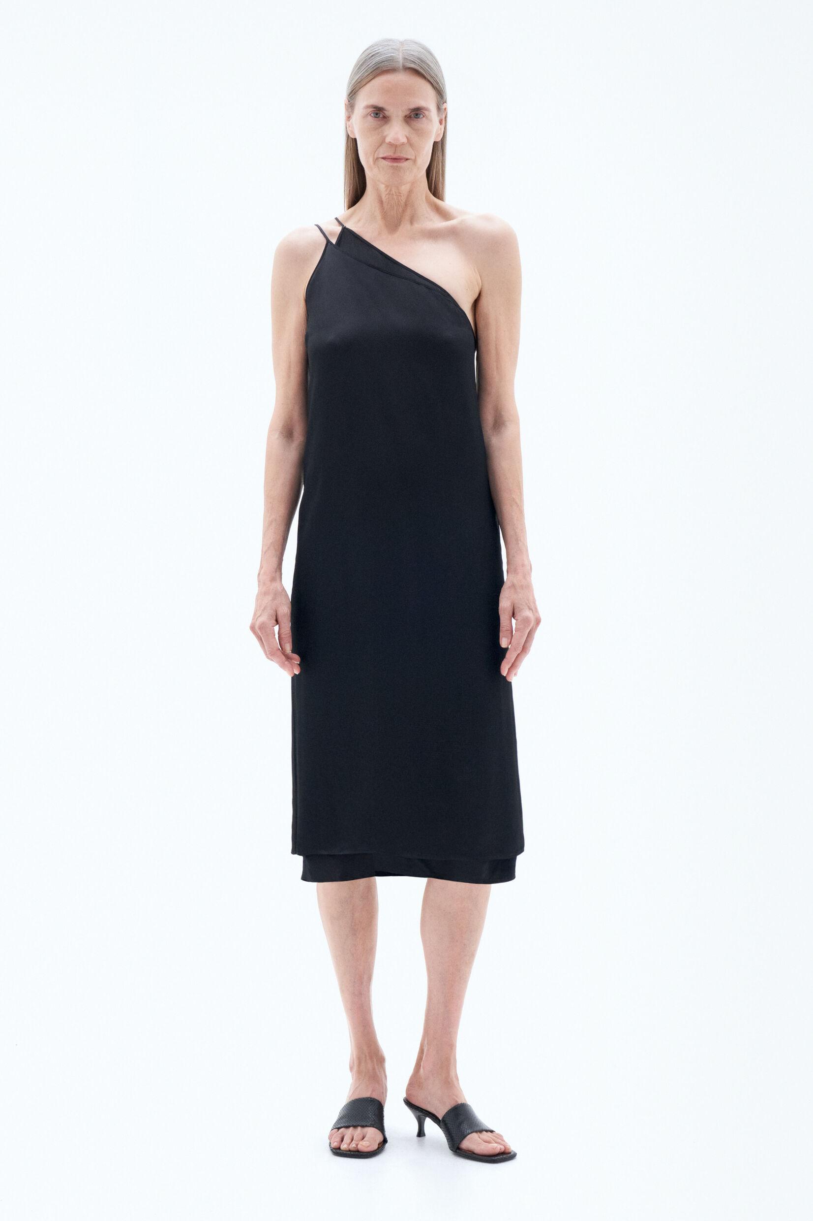 Asymmetric Seersucker Dress by FILIPPA K