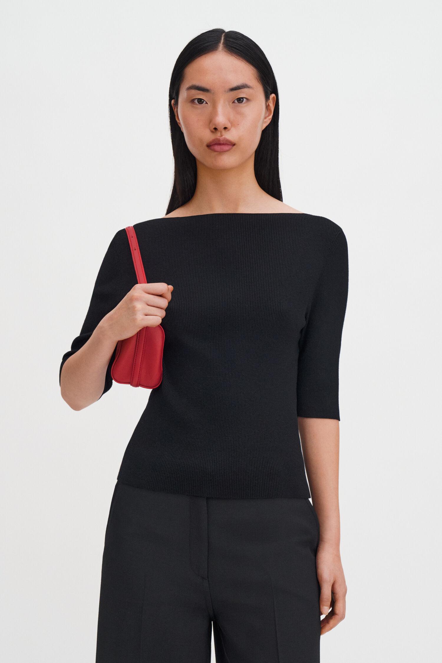 Boatneck Rib Top by FILIPPA K