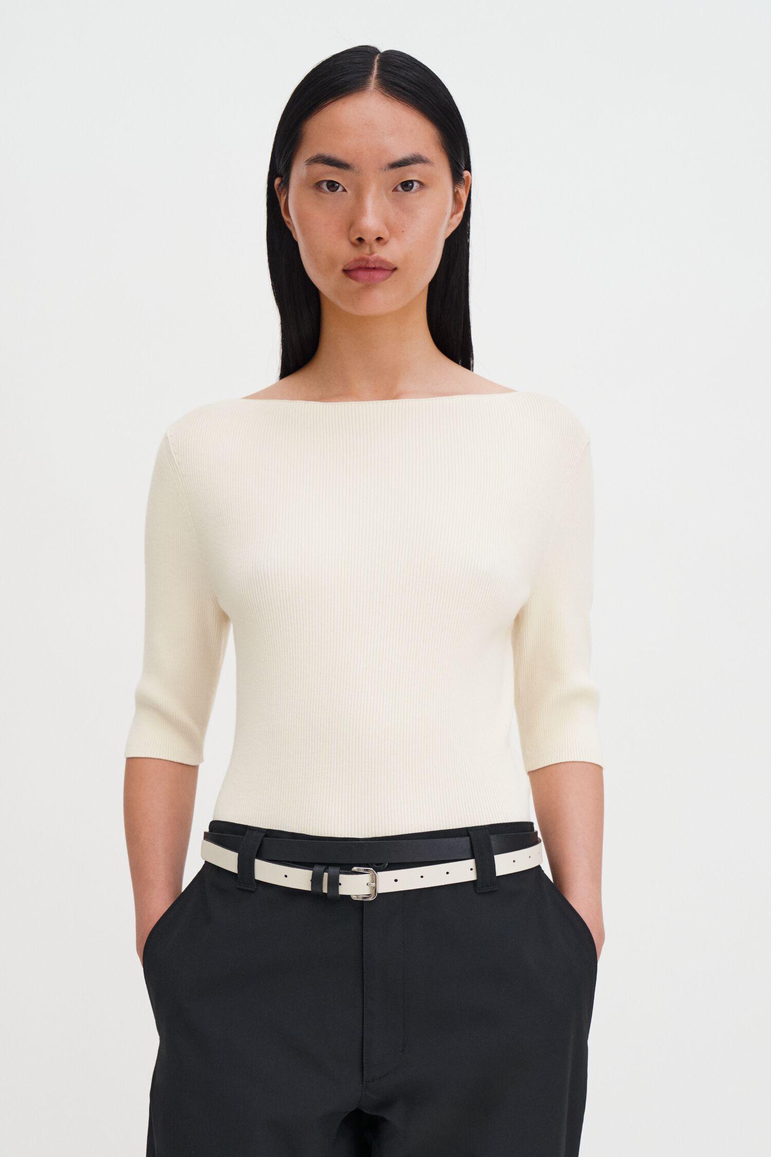 Boatneck Rib Top by FILIPPA K