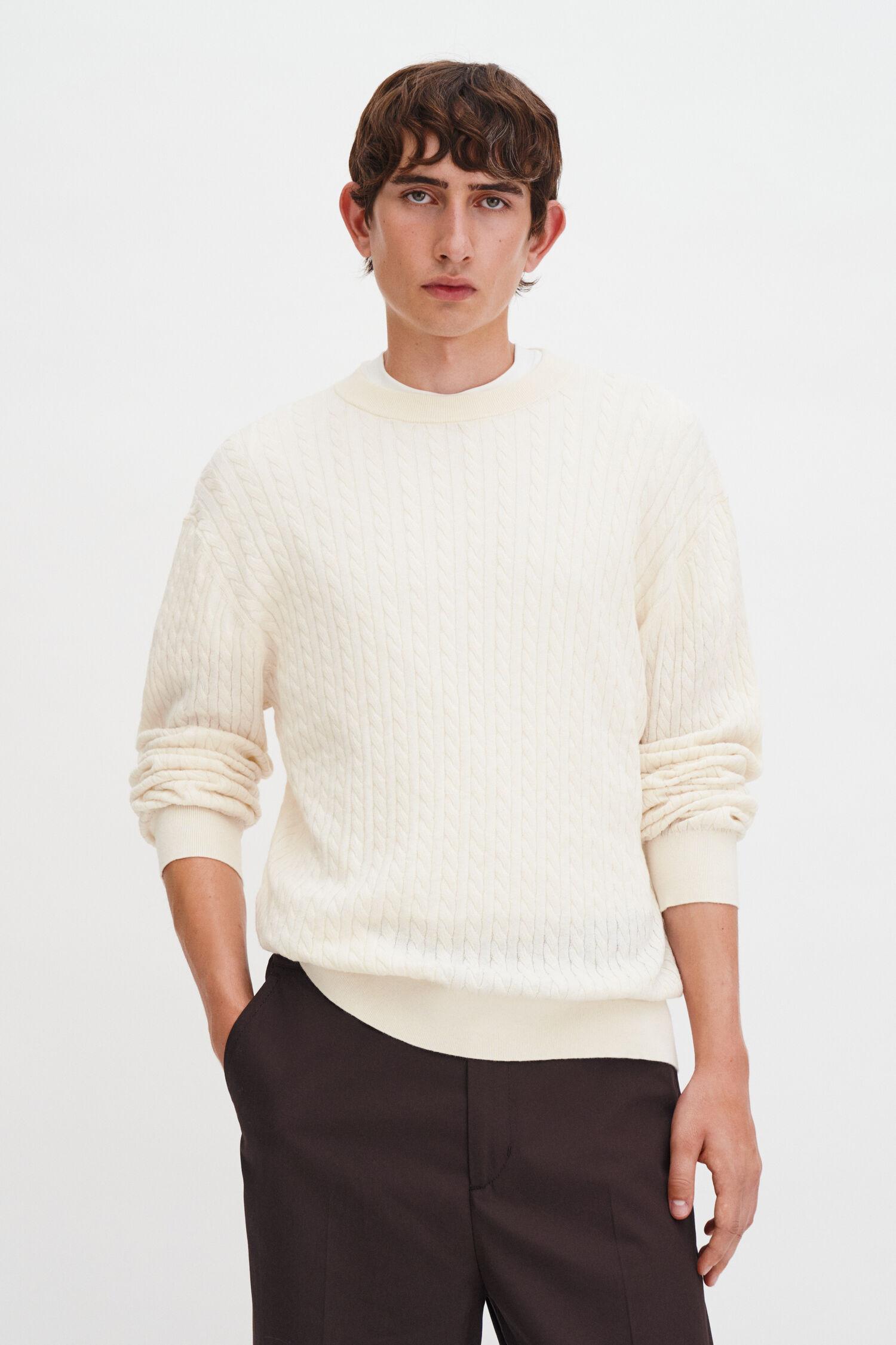 Braided Cotton Silk Sweater by FILIPPA K