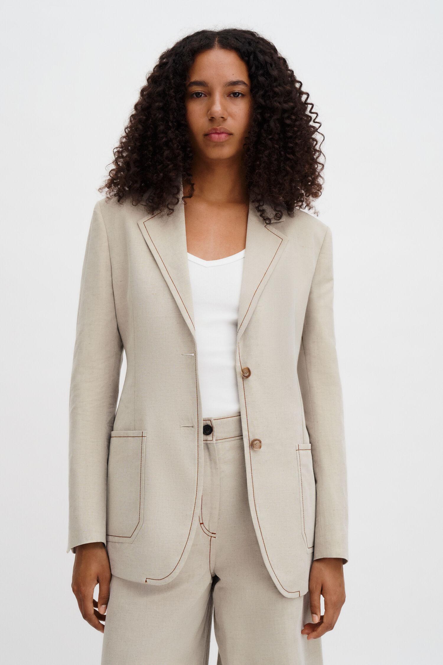 Brooke Linen Mariner Blazer by FILIPPA K