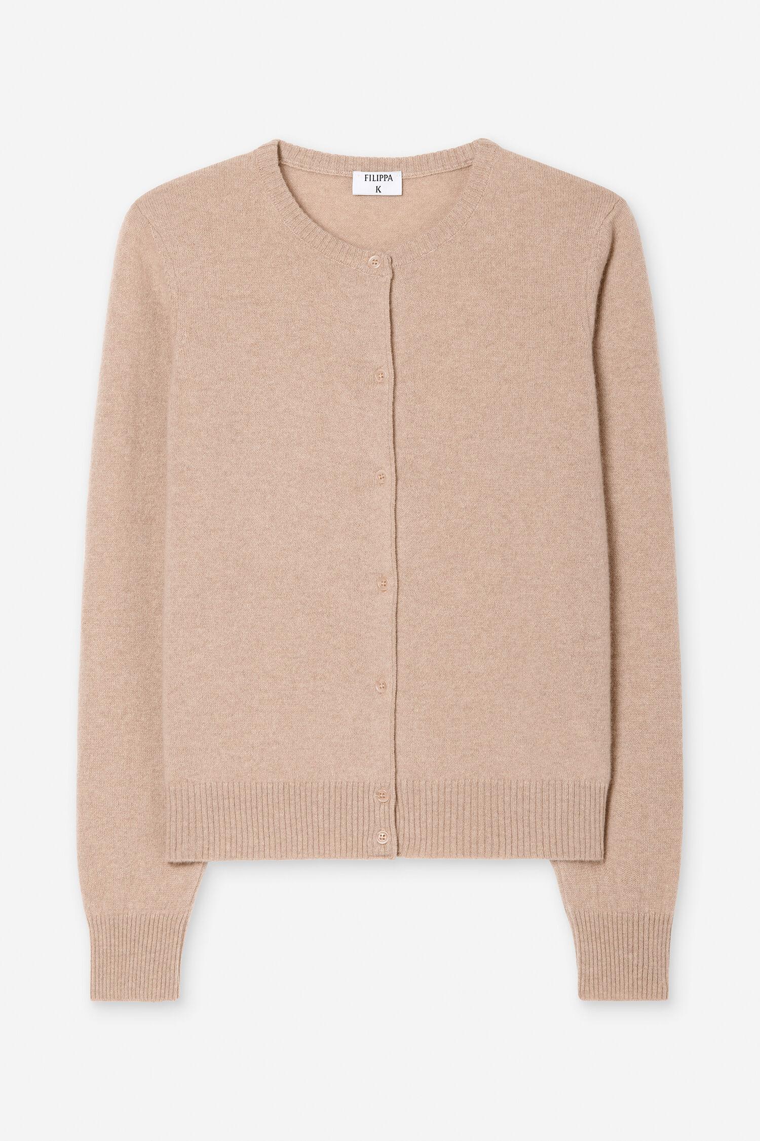 Cashmere Crewneck Cardigan by FILIPPA K
