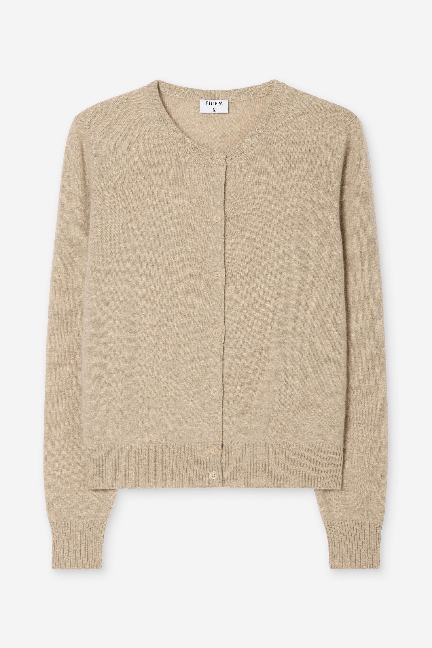 Cashmere Crewneck Cardigan by FILIPPA K