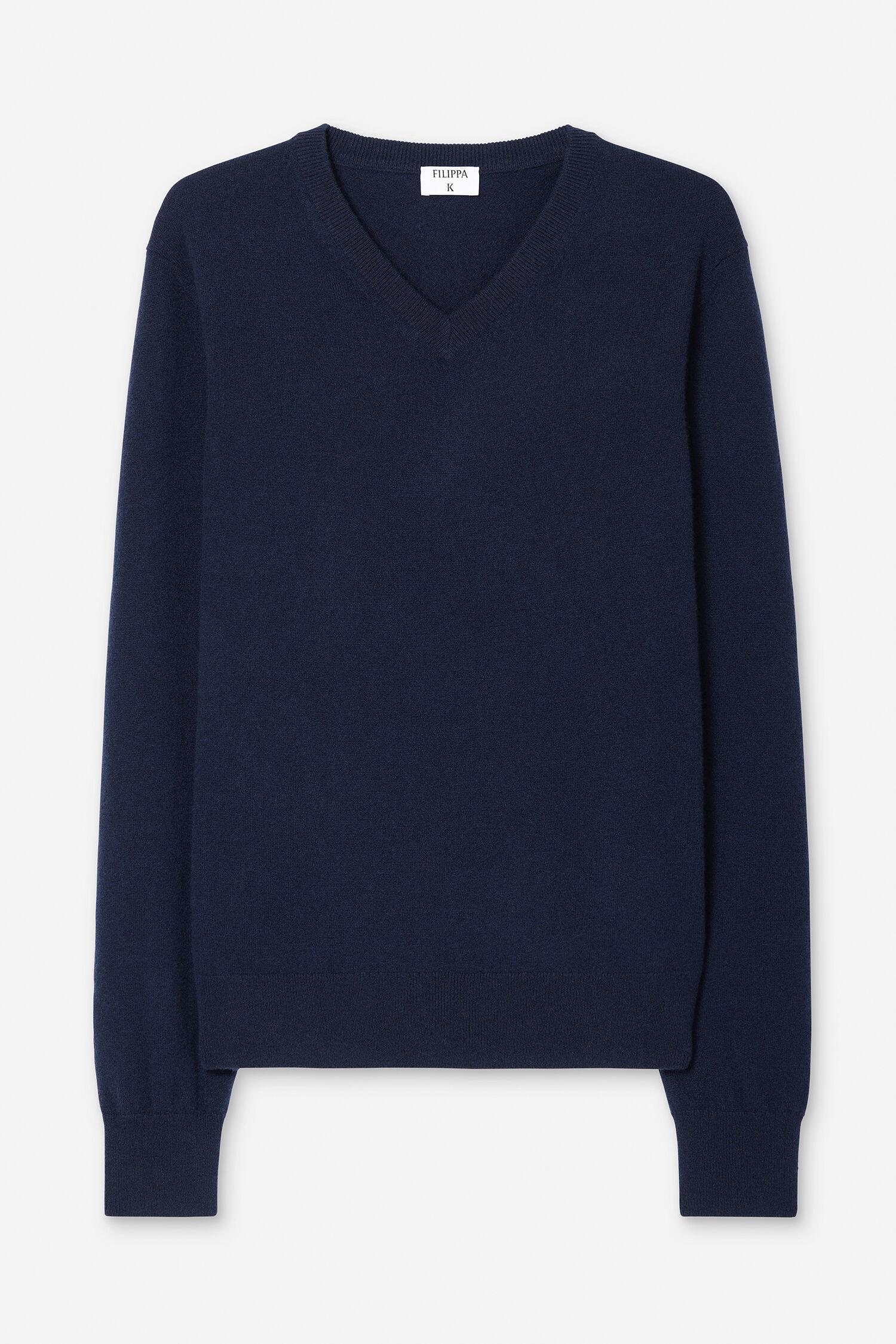 Cashmere V-Neck Sweater by FILIPPA K
