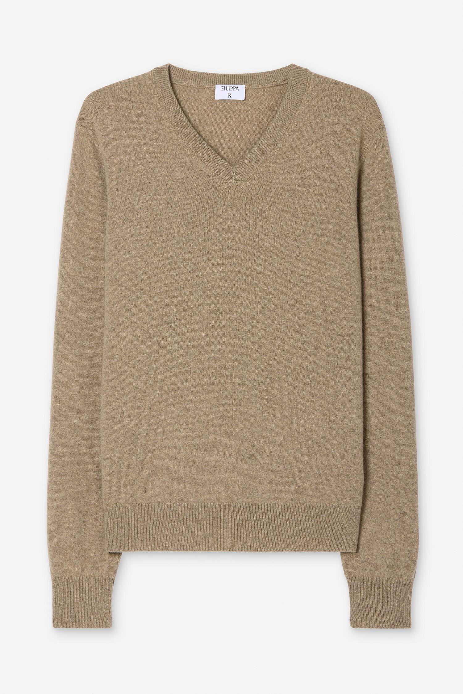 Cashmere V-Neck Sweater by FILIPPA K
