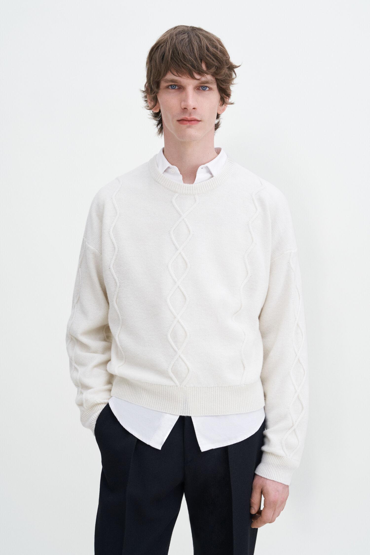Diamond Cable Sweater by FILIPPA K
