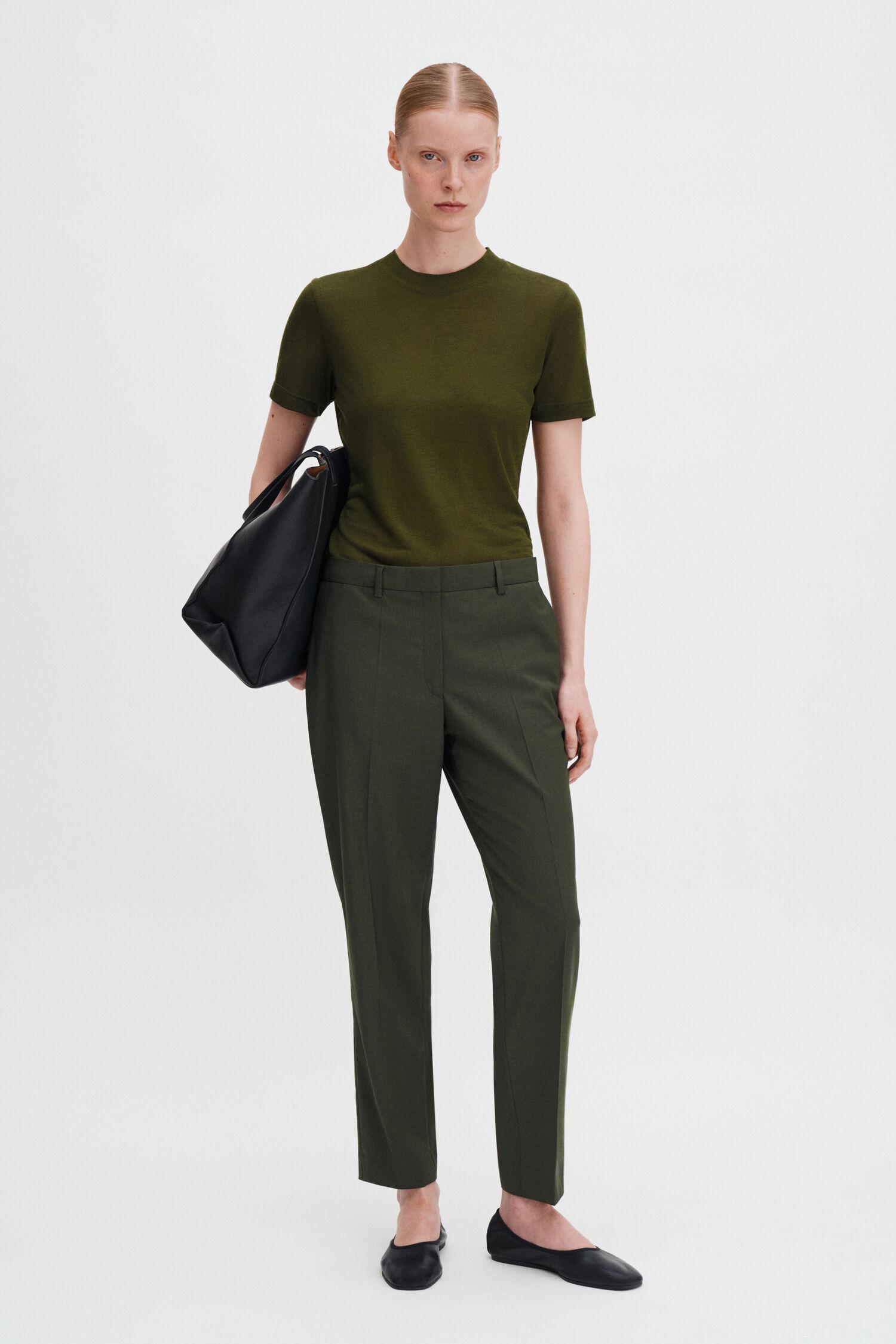 Emma Cropped Cool Wool Trouser by FILIPPA K