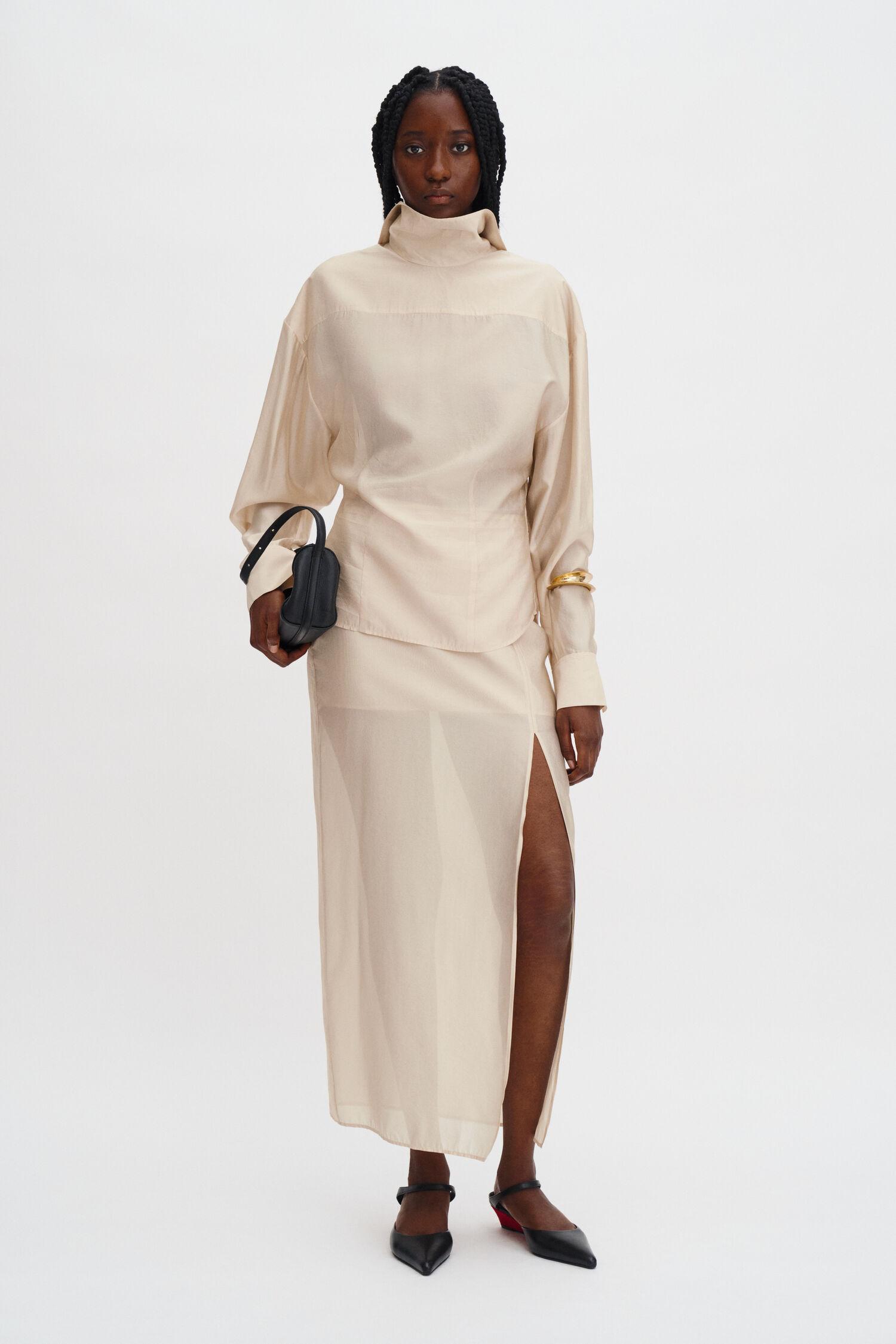 Fold Collar Blouse by FILIPPA K