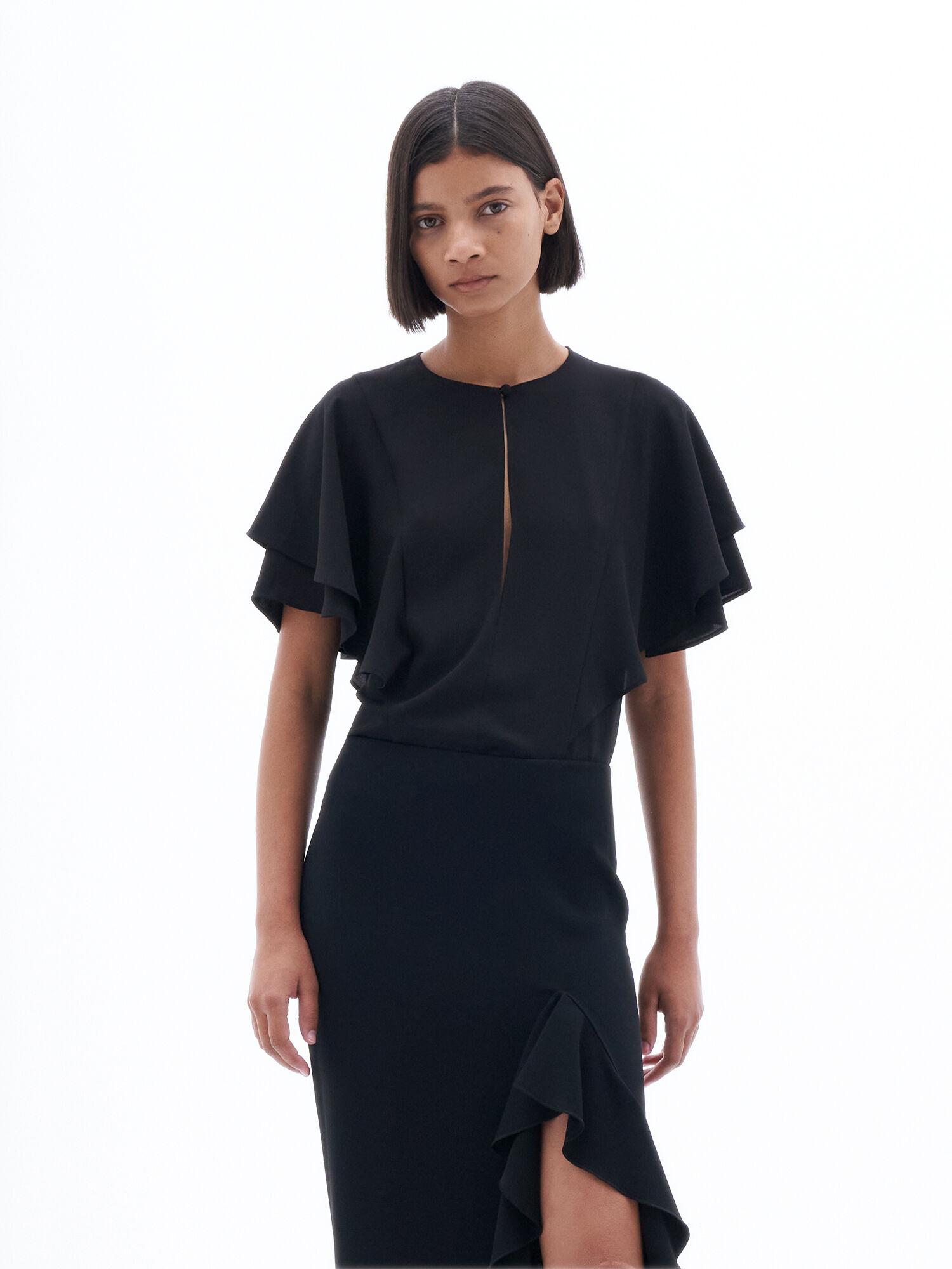 Frill Sleeve Top by FILIPPA K