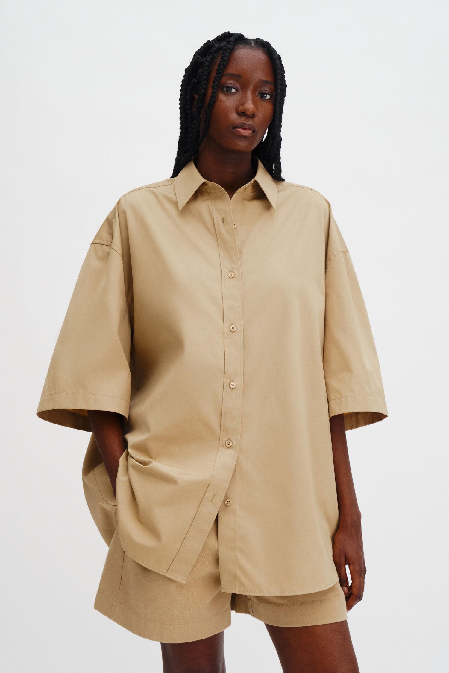 Oversized Short Sleeve Shirt by FILIPPA K