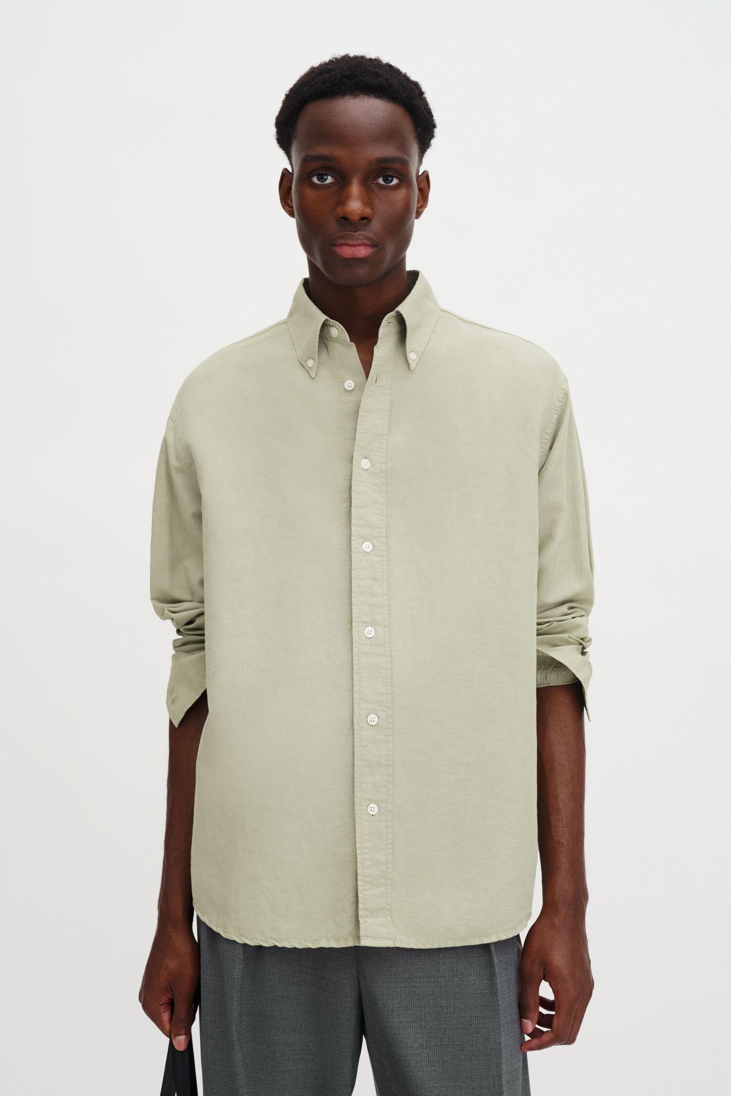 Relaxed Cotton Linen Shirt by FILIPPA K