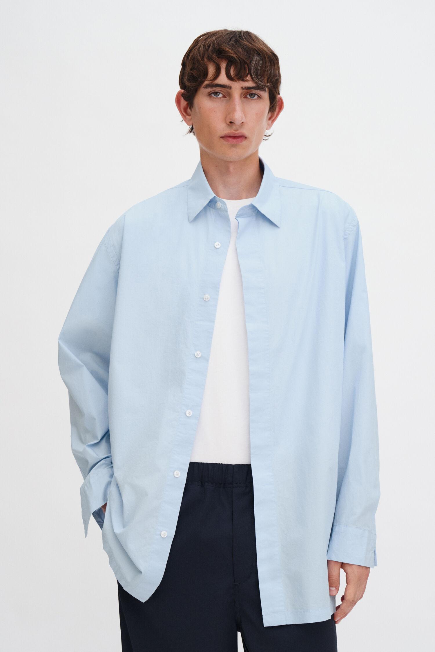 Rolled Sleeve Cotton Shirt by FILIPPA K