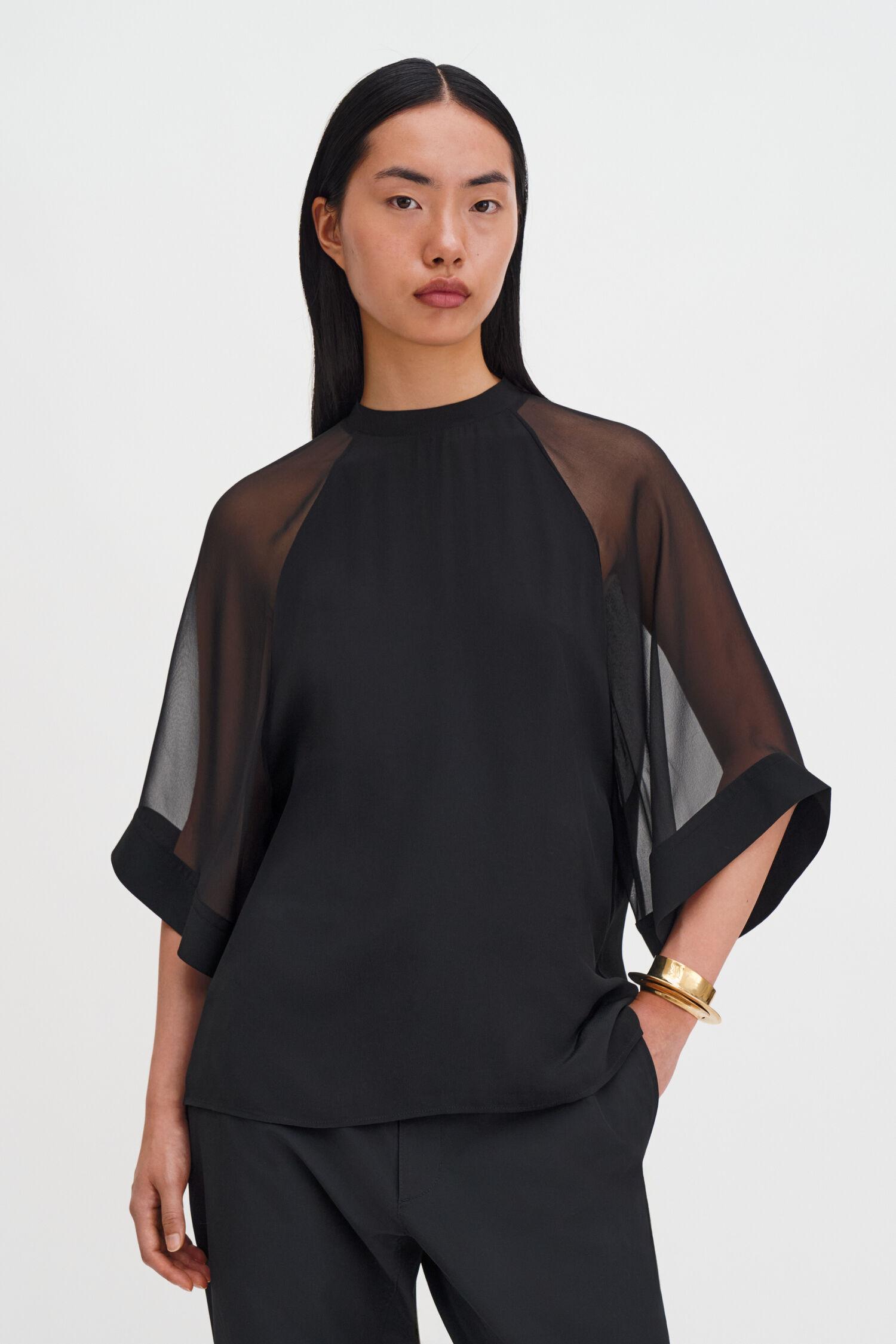 Sheer Raglan Blouse by FILIPPA K