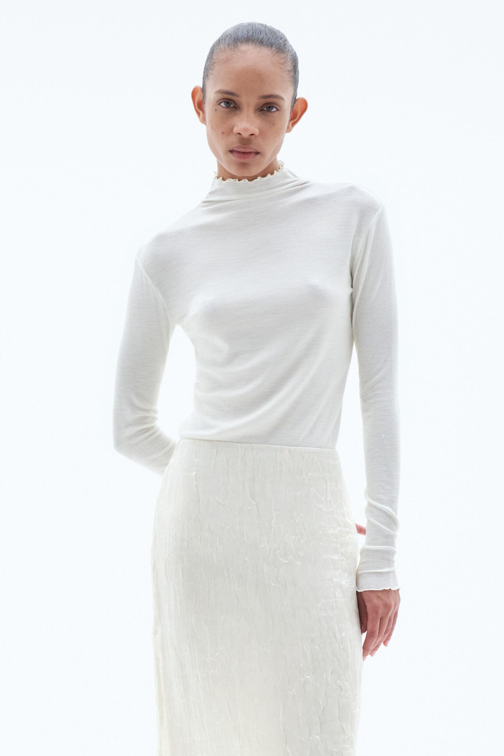 Sheer Wool Mock Top by FILIPPA K