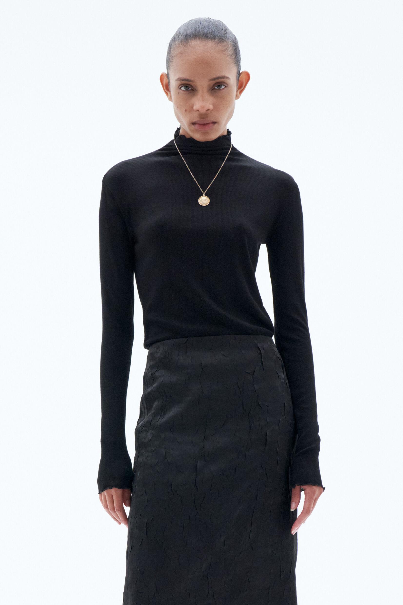 Sheer Wool Mock Top by FILIPPA K
