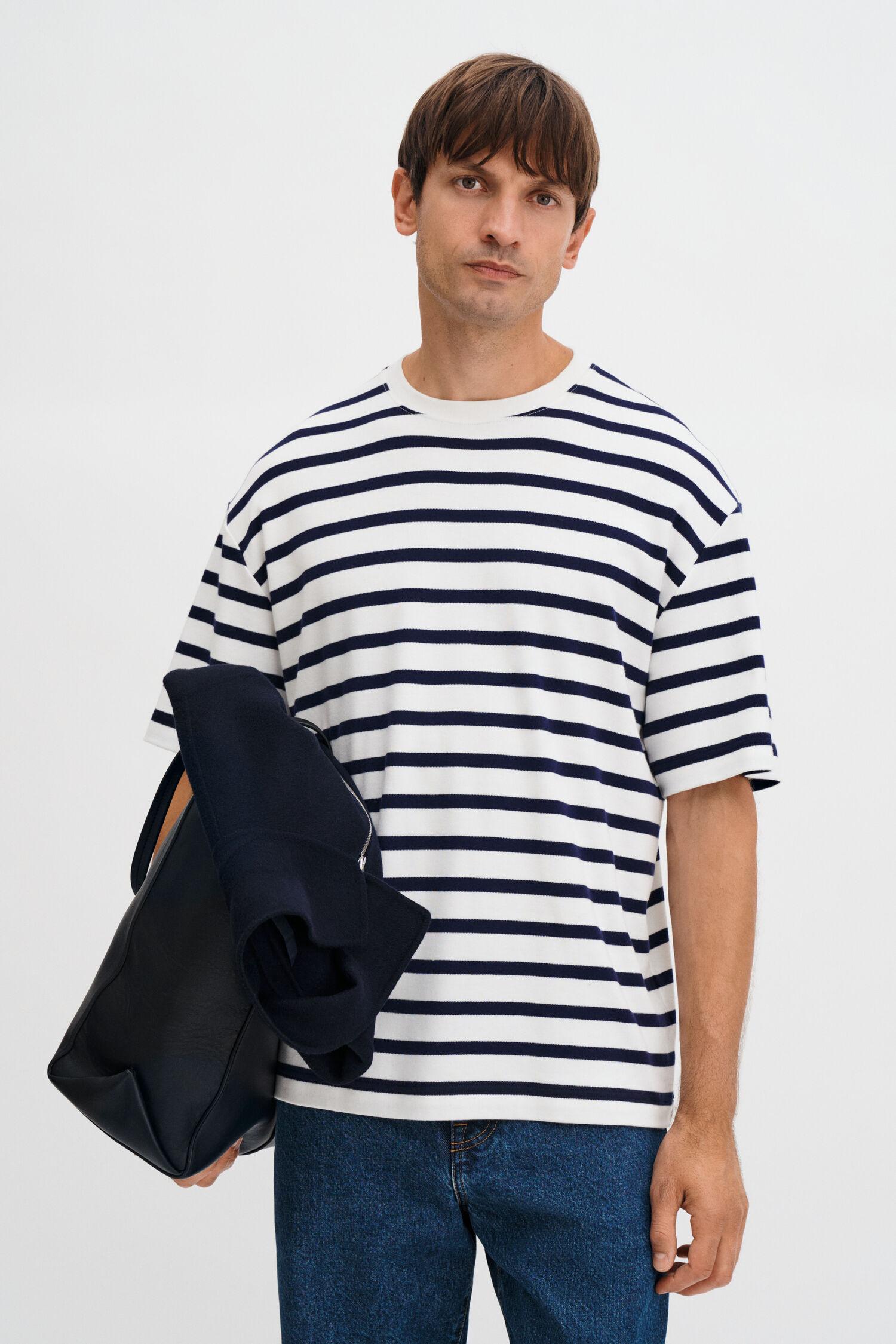 Striped Crewneck Tee by FILIPPA K