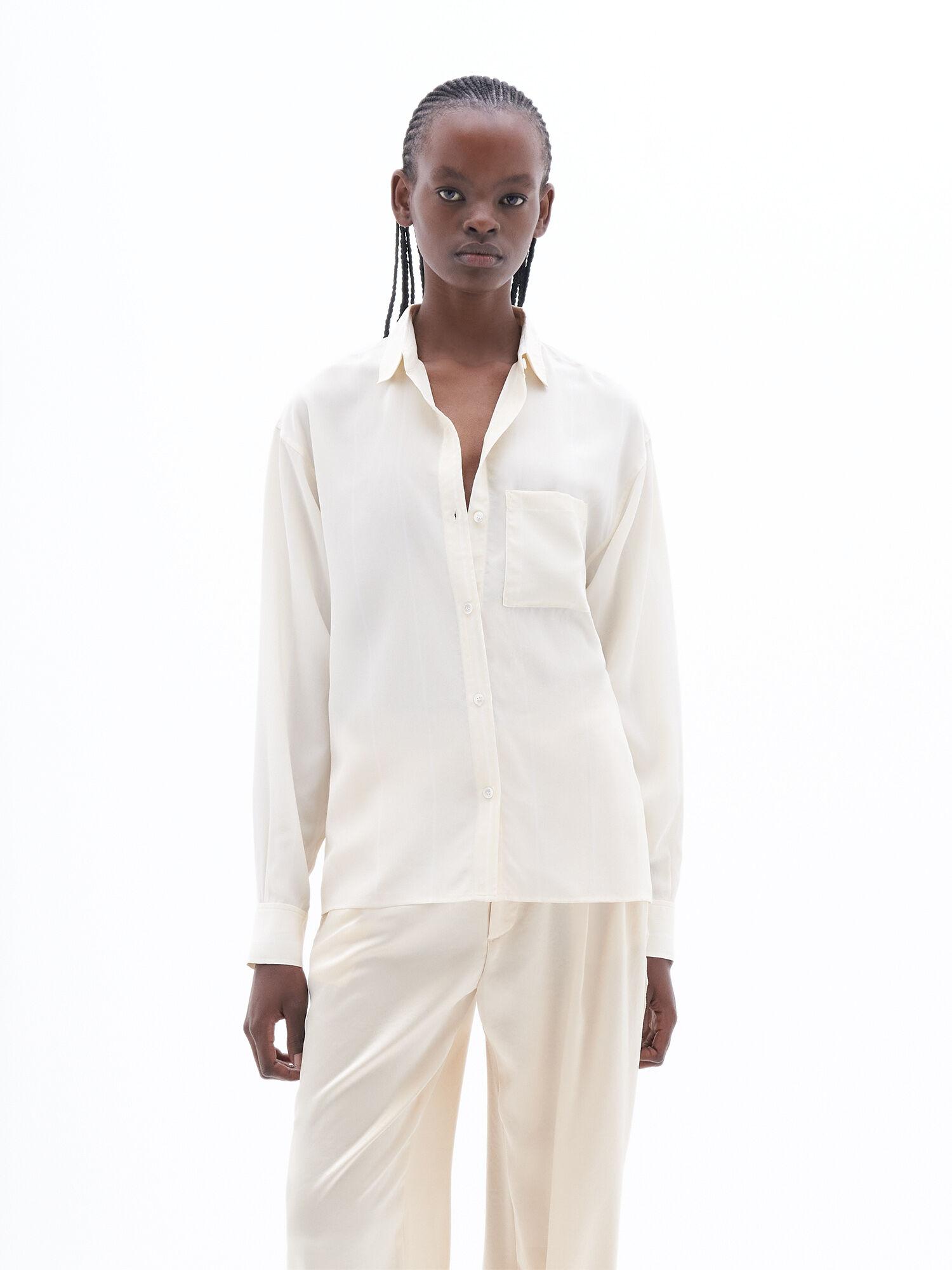 Striped Silk Shirt by FILIPPA K