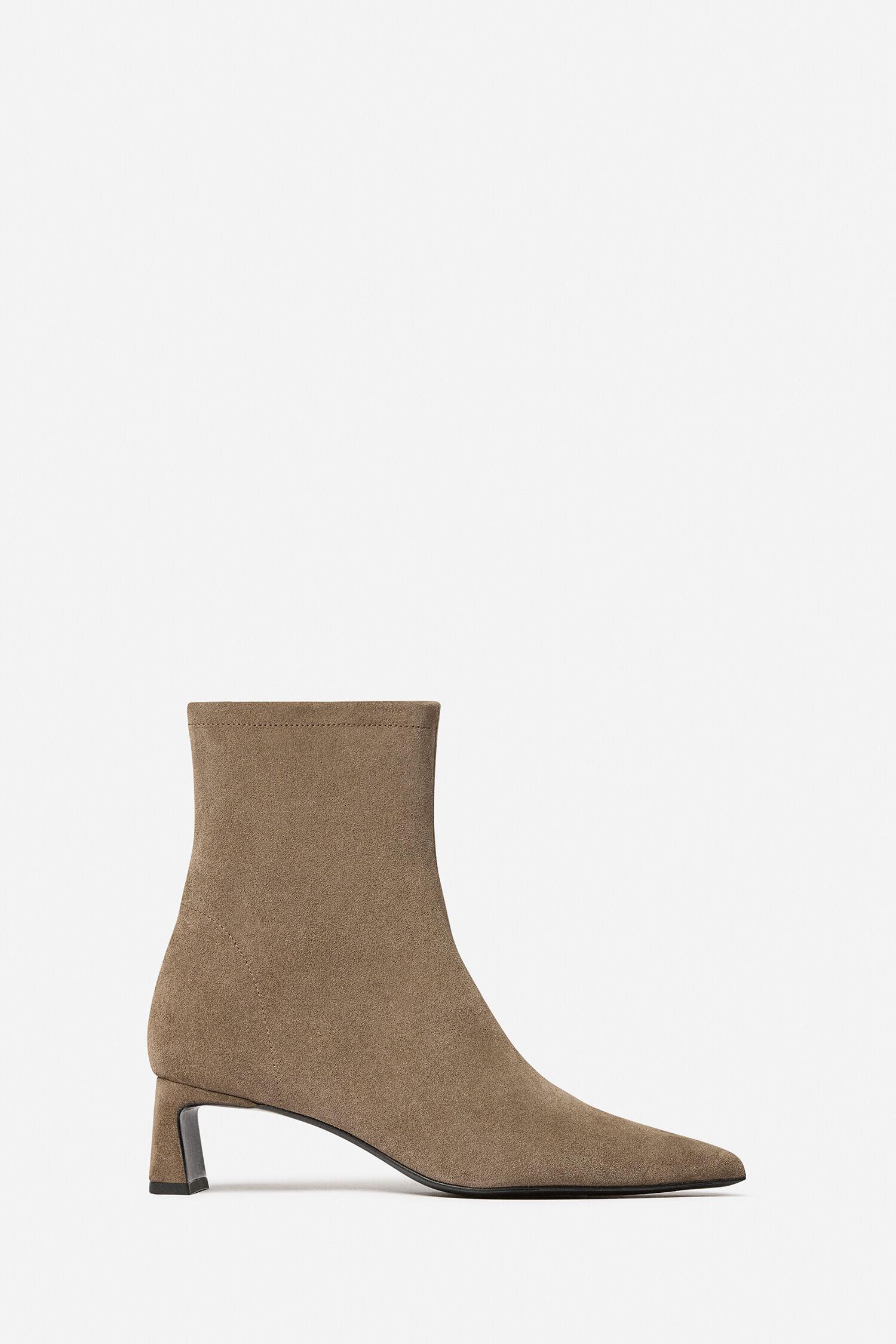 Suede Kitten Heel Booties by FILIPPA K