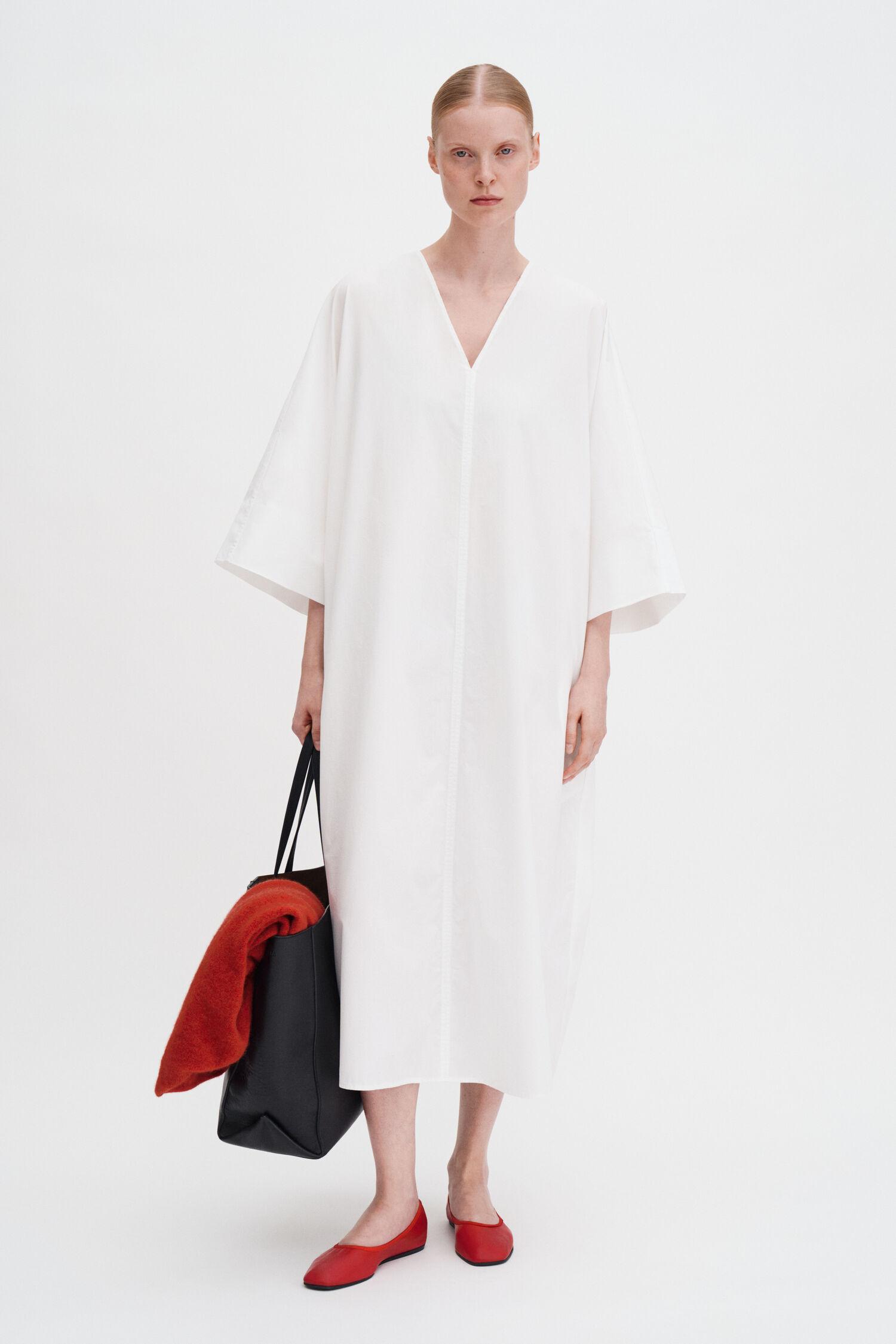 V-Neck Cotton Kaftan by FILIPPA K