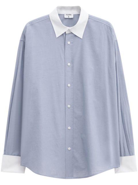 cotton tuxedo shirt by FILIPPA K