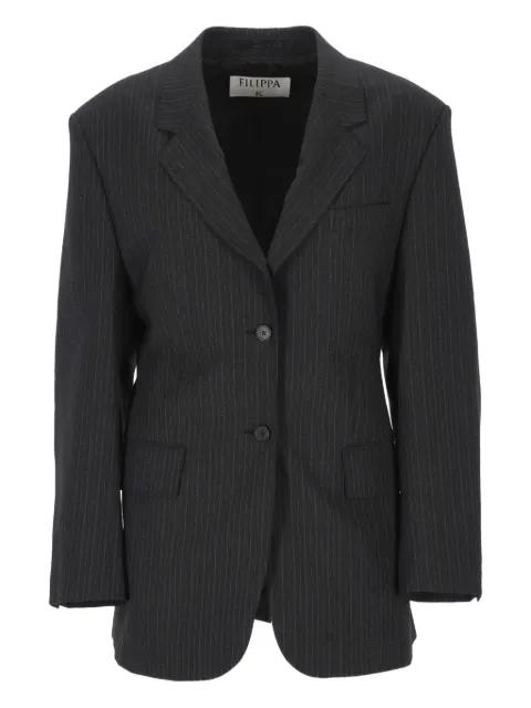 pinstripe buttoned jacket by FILIPPA K
