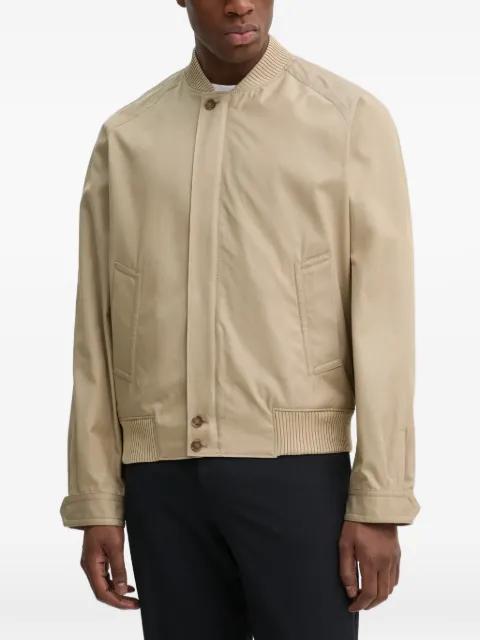 ribbed-hem bomber jacket by FILIPPA K