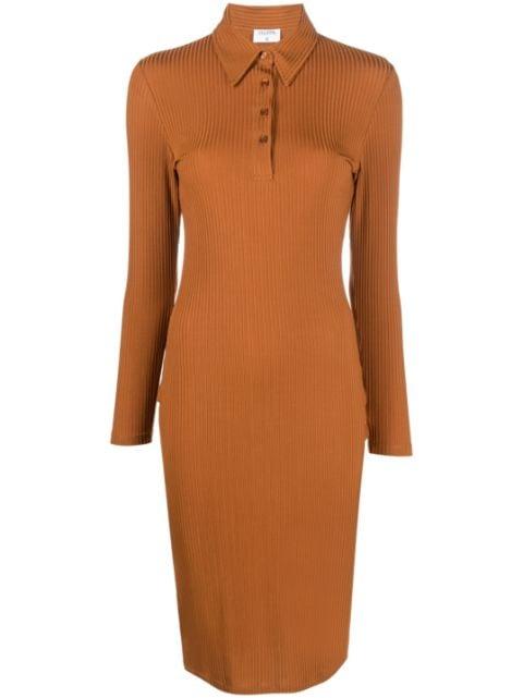 ribbed jersey polo dress by FILIPPA K