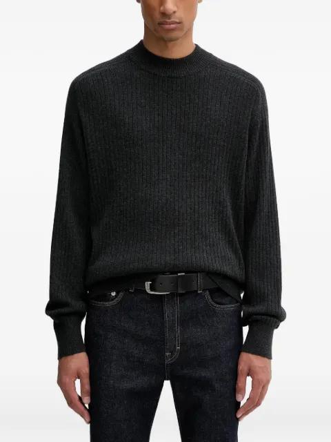 ribbed mock-neck sweater by FILIPPA K