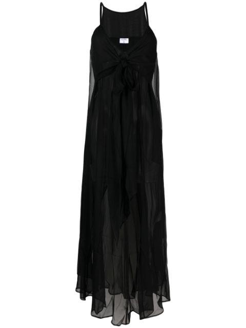 semi-sheer silk slip dress by FILIPPA K