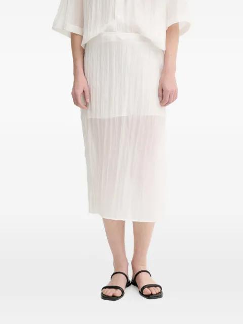 side-slit midi skirt by FILIPPA K