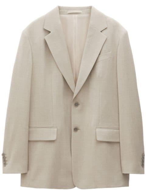 single-breasted mélange blazer by FILIPPA K