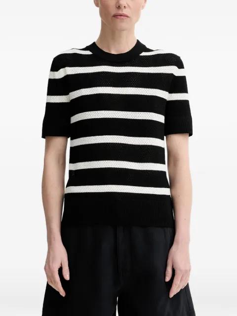 striped-pattern short-sleeve T-shirt by FILIPPA K