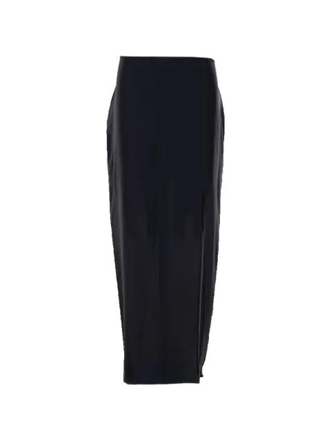 zip-fastening split midi skirt by FILIPPA K