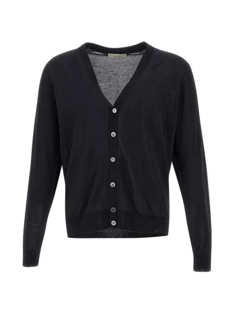 V-neck button-up cardigan by FILIPPO DE LAURENTIIS