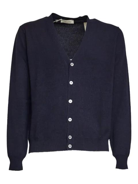 V-neck buttoned cardigan by FILIPPO DE LAURENTIIS