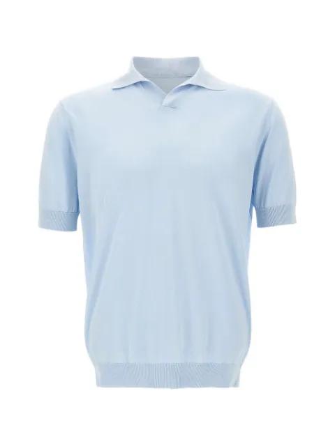 buttonless V-neck polo shirt by FILIPPO DE LAURENTIIS